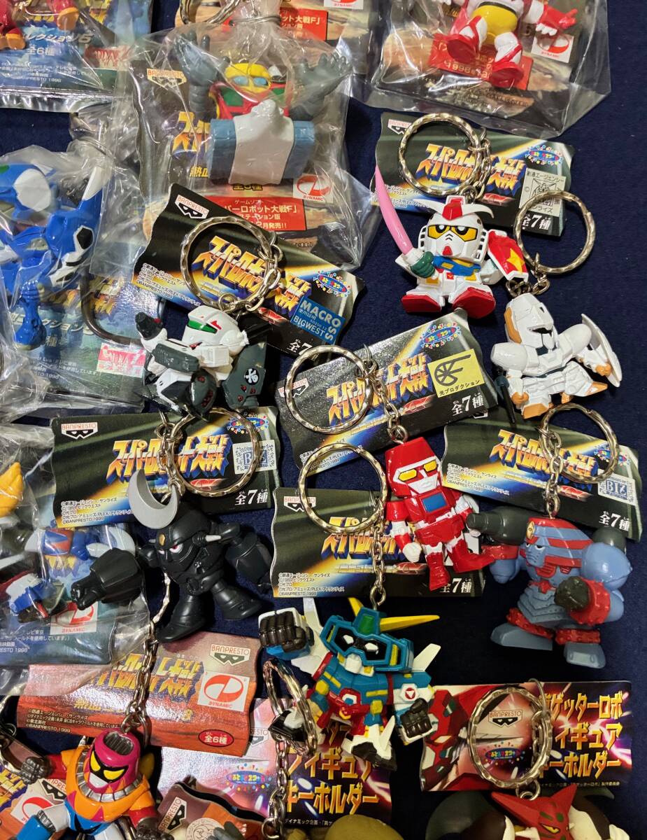 1円? 未使用保管品 希少 スーパーロボット大戦 キーホルダー 熱血コレクション1&2/3/4/5/6/7/8/α/ブレイブサーガ/合金 他 計(jì)100點(diǎn)セット