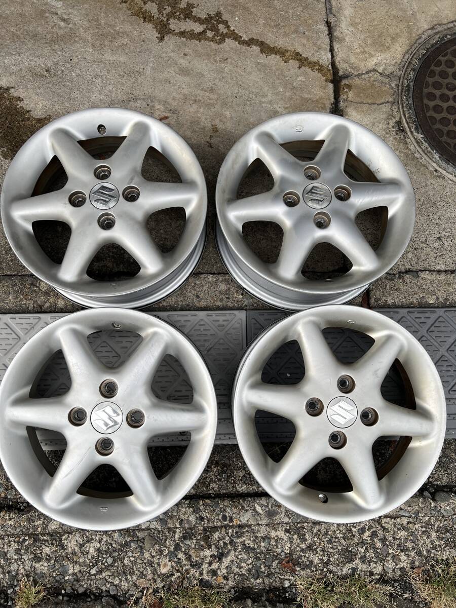 !** распродажа редкий размер Suzuki Lapin SS.. удален 14 дюймовый ×4.5j +50 PCD100-4H Lapin Palette MR Wagon, Wagon R и т.п. **!