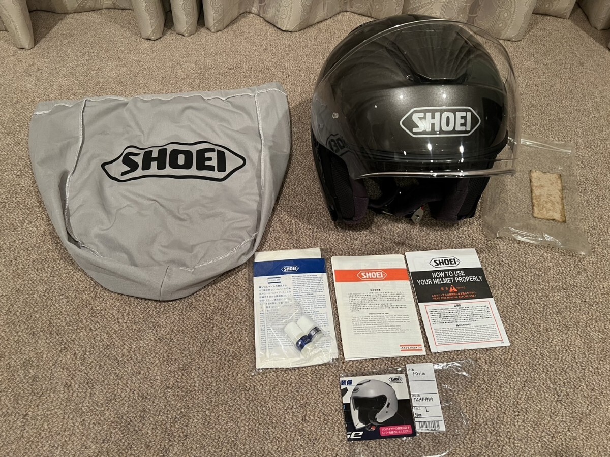 SHOEI ショウエイ ジェットヘルメット　J-Cruise　Jクルーズ　サイズL　程度良好