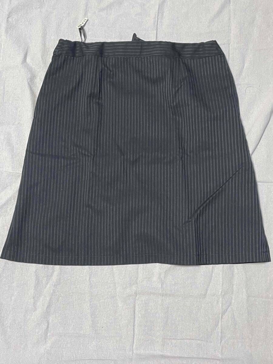 ※Cランク※【中古】SERVO_17号_後ろマーメイドスカート (紺系 ストライプ)GSKL1758/かわいい会社事務服/おしゃれOL制服 _画像1