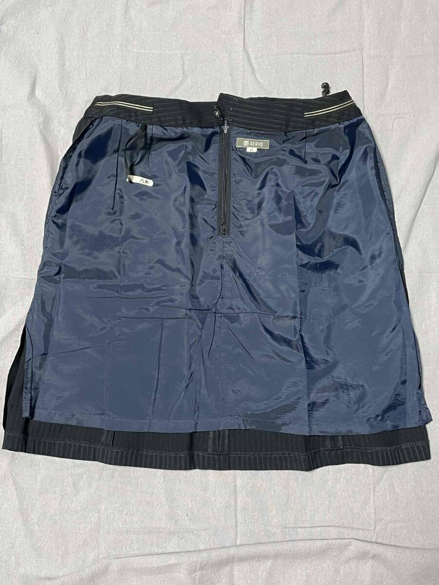 ※Cランク※【中古】SERVO_17号_後ろマーメイドスカート (紺系 ストライプ)GSKL1758/かわいい会社事務服/おしゃれOL制服 _画像4