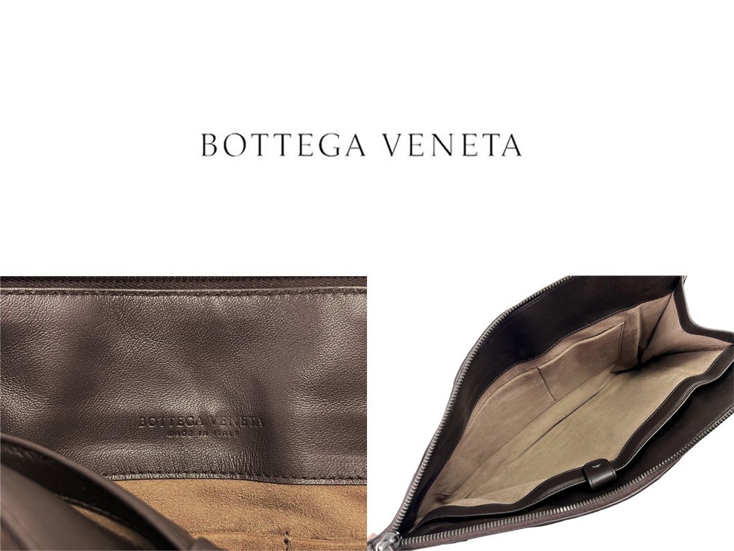 J125 BOTTEGA VENETA ボッテガヴェネタ イタリア制 ドキュメントケース イントレ ナッパ x リアルクロコ ★ 2129 ESPRESSO