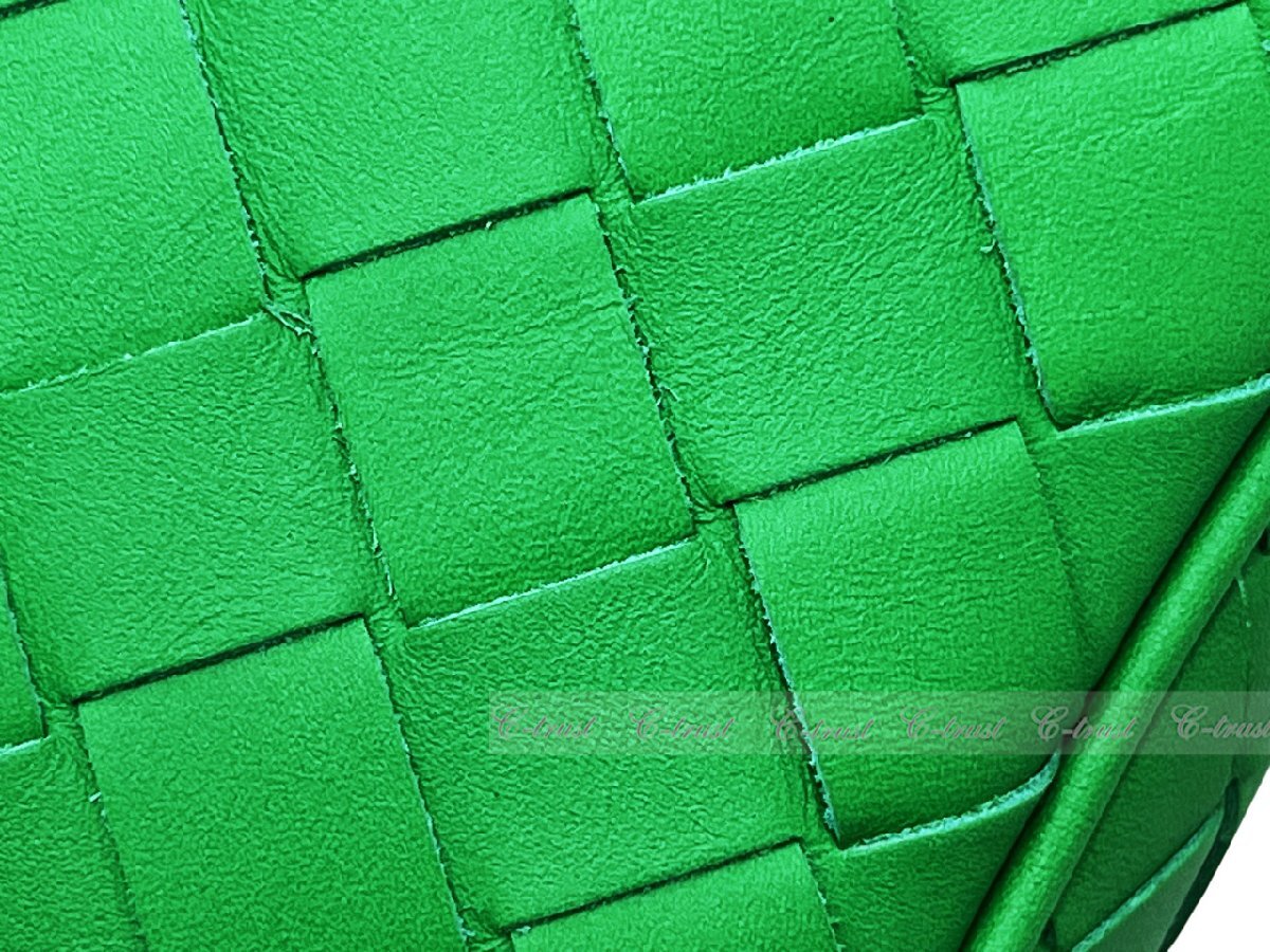 L395.. BOTTEGA VENETA ボッテガ ヴェネタ ショルダーバッグ BAG PHONE CASE ストラップ カーフ イタリア制 ★ 3724 PARAKEET