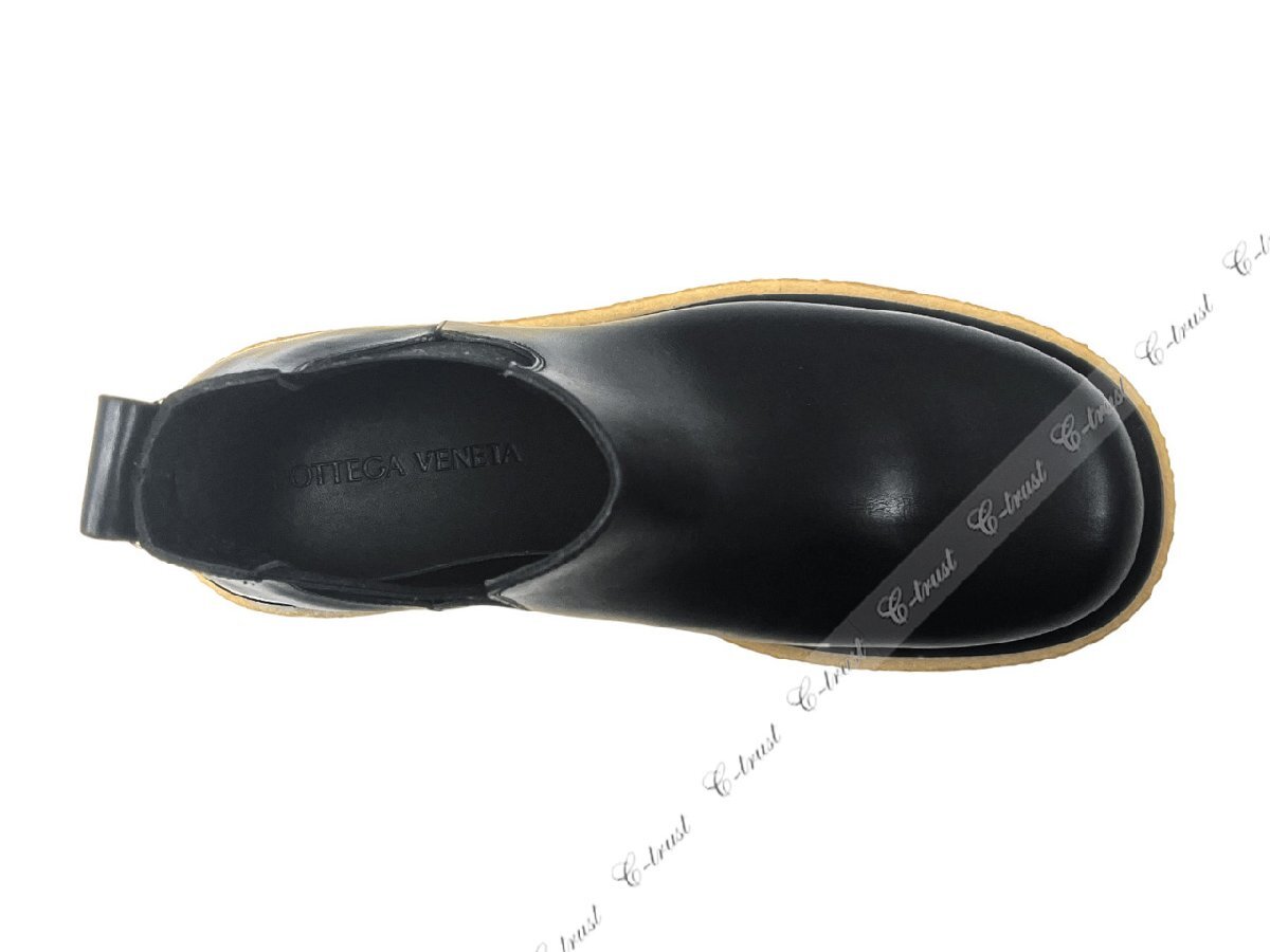 L466-41.. BOTTEGA VENETA ボッテガ ヴェネタ ハイカット ブーツ LUG BOOTS シューズ チェルシー イタリア制 ★ 1000 ブラック