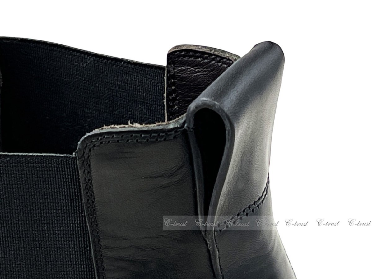 L466-41.. BOTTEGA VENETA ボッテガ ヴェネタ ハイカット ブーツ LUG BOOTS シューズ チェルシー イタリア制 ★ 1000 ブラック