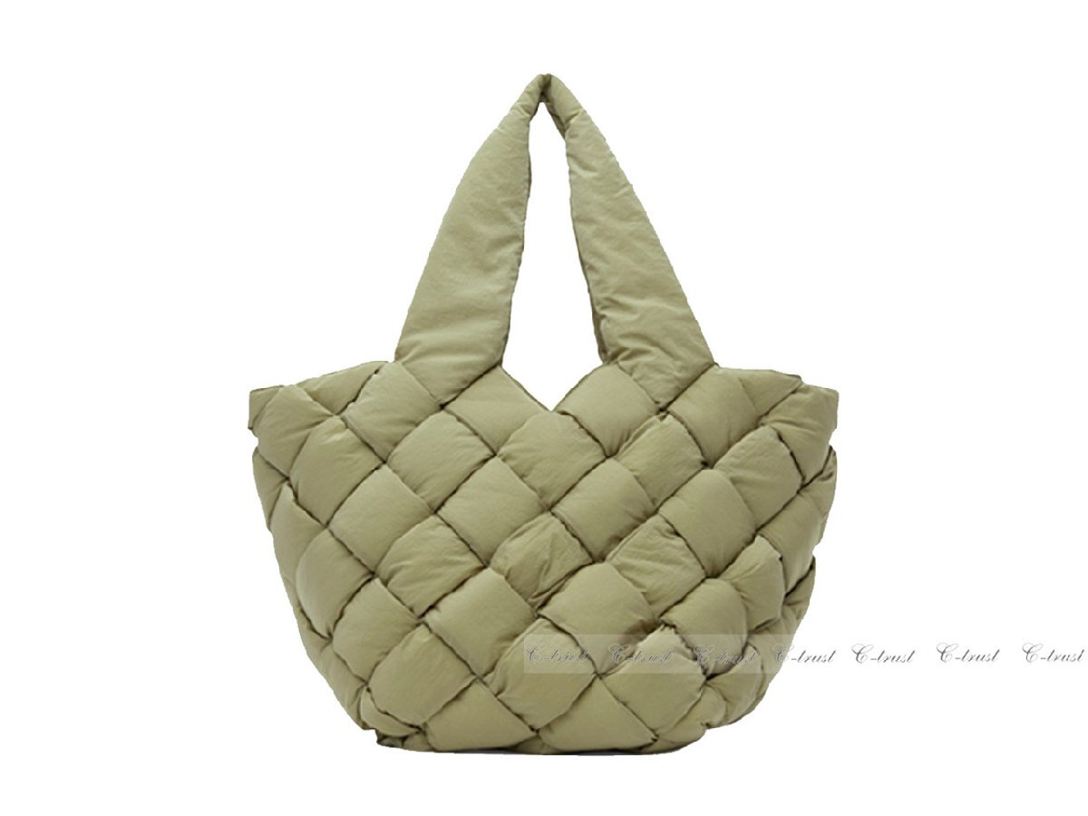 K678-TR.. BOTTEGA VENETA ボッテガ ヴェネタ BAG トートバッグ ペーパー ナイロン イントレチャート イタリア制 ★ 2919 TRAVERTINE