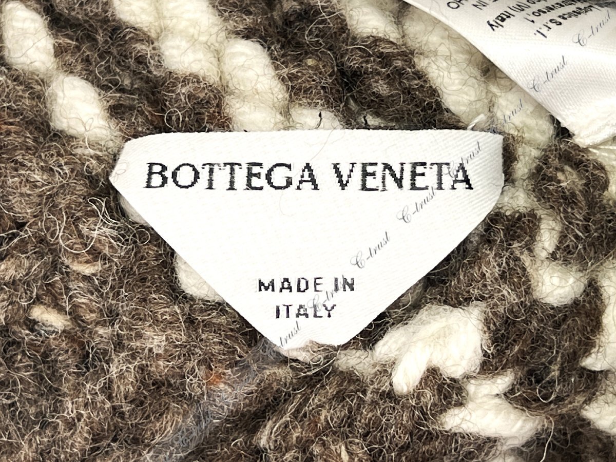 L056.. BOTTEGA VENETA ボッテガ ヴェネタ ニットキャップ ニット帽 KNIT CAP ウール ハンドニット ロゴ イタリア制 ★ 1373 MIX