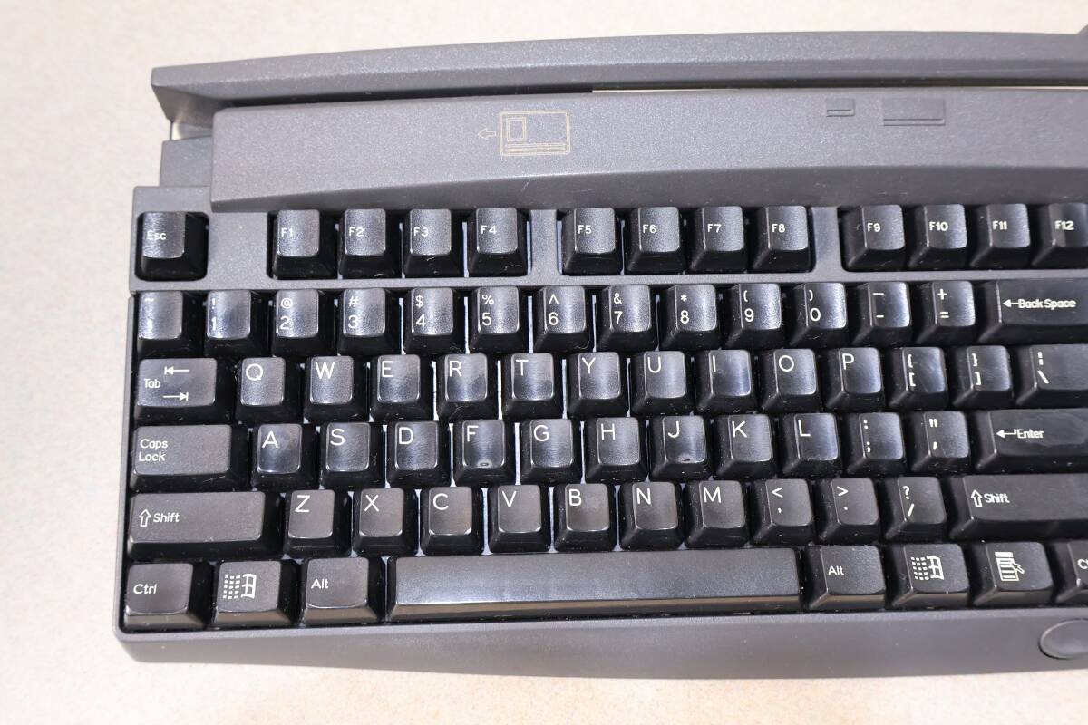 G7853 P ACCESS キーボード AKEATUA307/5-AT619 USB 有線 日本語配列 Windows対応 デスクトップPC/ノートPC兼用 レトロ ビンテージ 動作品_画像2