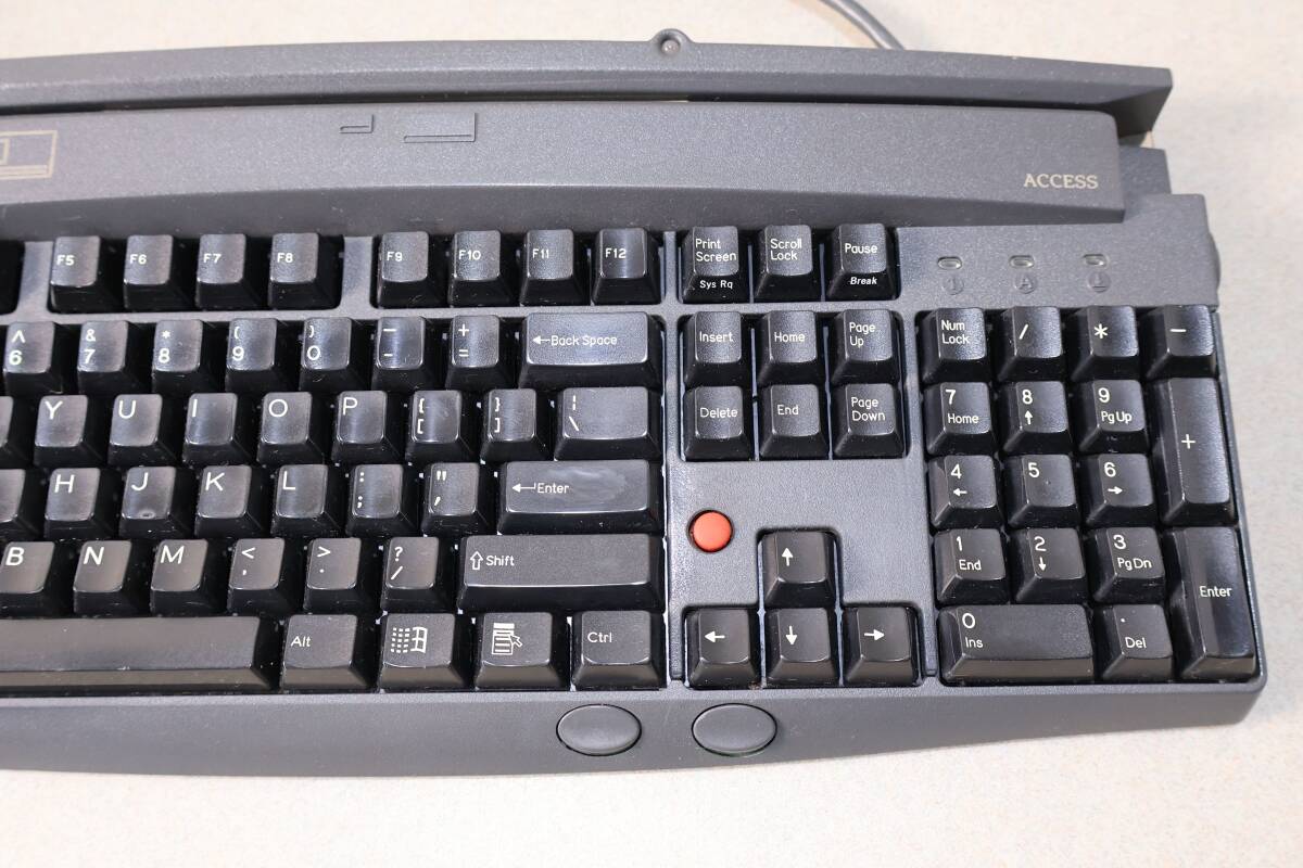 G7853 P ACCESS キーボード AKEATUA307/5-AT619 USB 有線 日本語配列 Windows対応 デスクトップPC/ノートPC兼用 レトロ ビンテージ 動作品_画像3