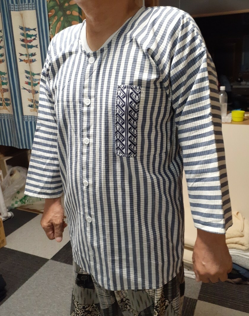 ハンドメイドだぼ シャツL