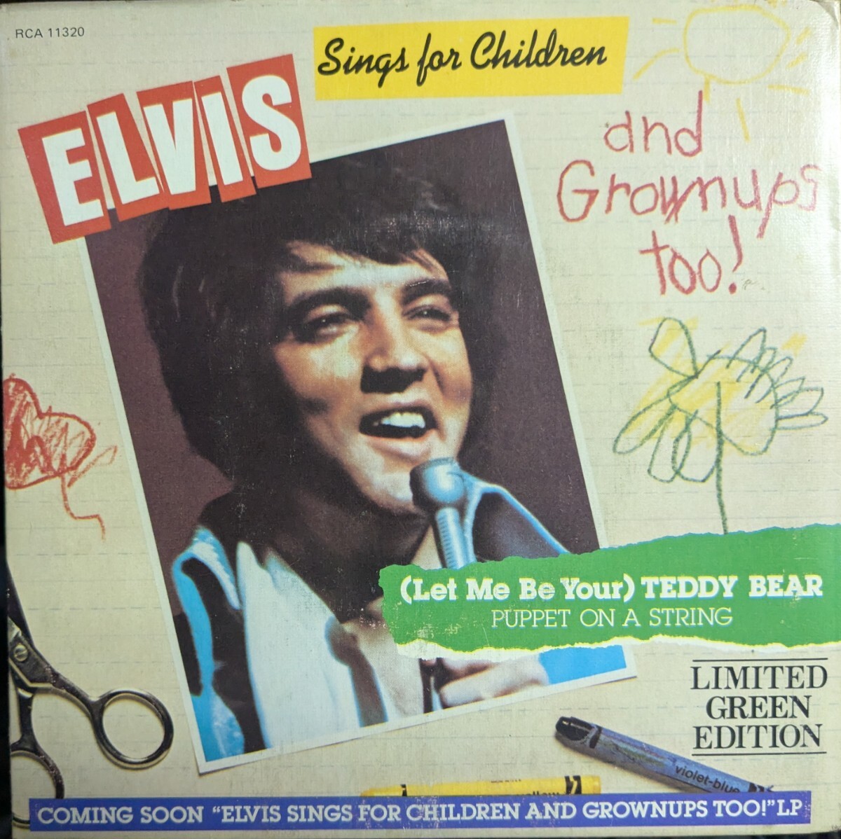 ☆ELVIS PRESLEY/(LET ME BE YOUR)TEDDY BEAR1978'CANADA RCA COLOR7INCH