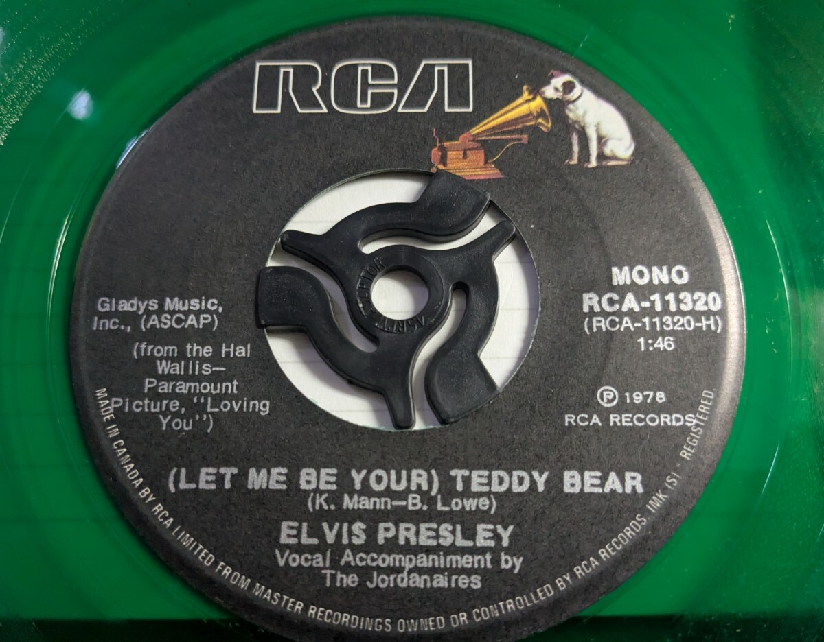 ☆ELVIS PRESLEY/(LET ME BE YOUR)TEDDY BEAR1978'CANADA RCA COLOR7INCH