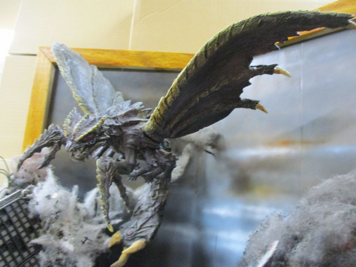 #w25【梱170】ゴジラVSメガギラス 高さ約58センチ ジオラマ フィギュア セット