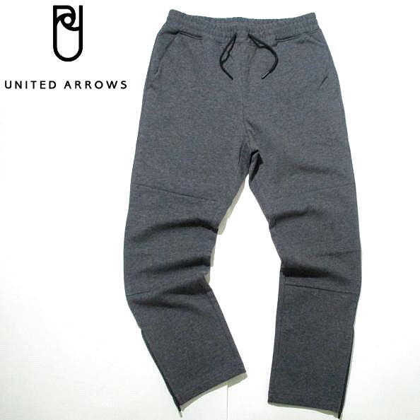 新品 未使用▼ ユナイテッドアローズ ポンチ スウェットパンツ ジョガーパンツ グレー Lサイズ UNITED ARROWS ドローコード