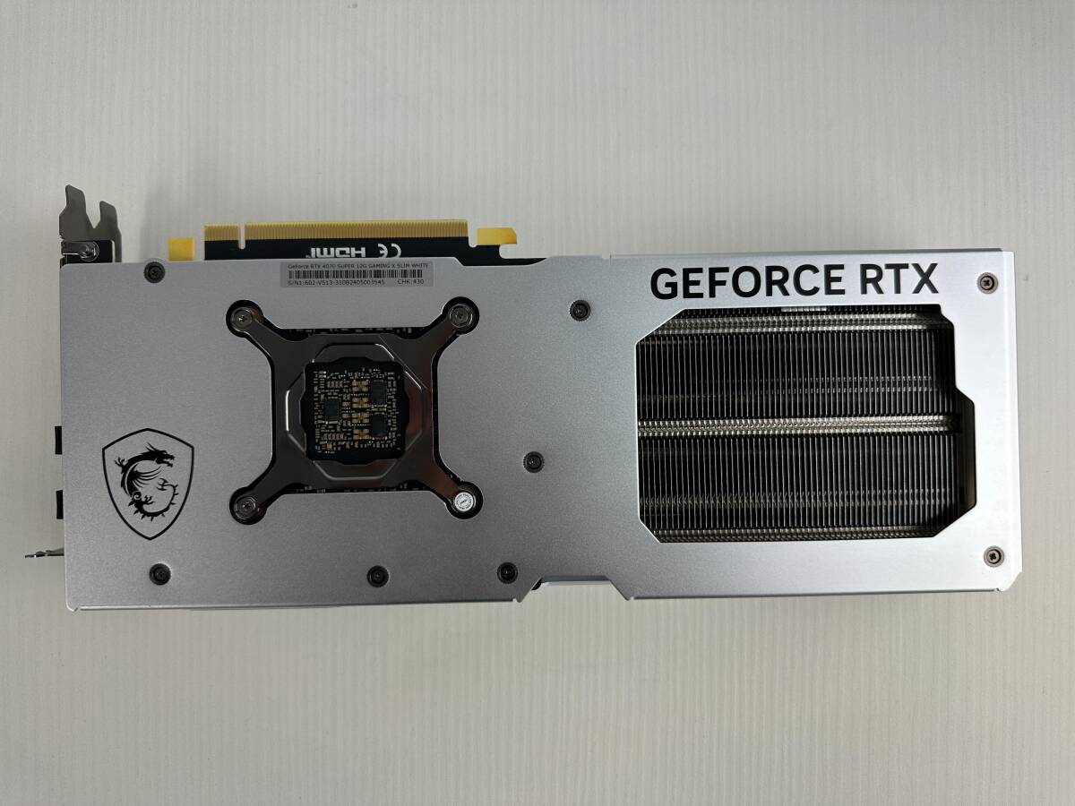【送料無料】修理上がり　グラフィックカード　RTX4070 SUPER　MSI RTX 4070 SUPER 12G GAMING X SLIM WHITE?。?01【最落なし】