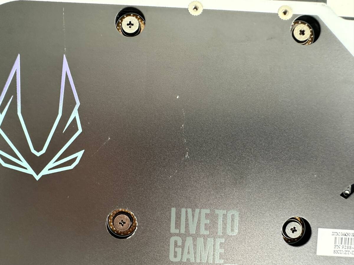 【送料無料】修理上がり　グラフィックカード　ZOTAC RTX4070Ti Super Trinity　ZT-D40730D-10P?。?02【最落なし】