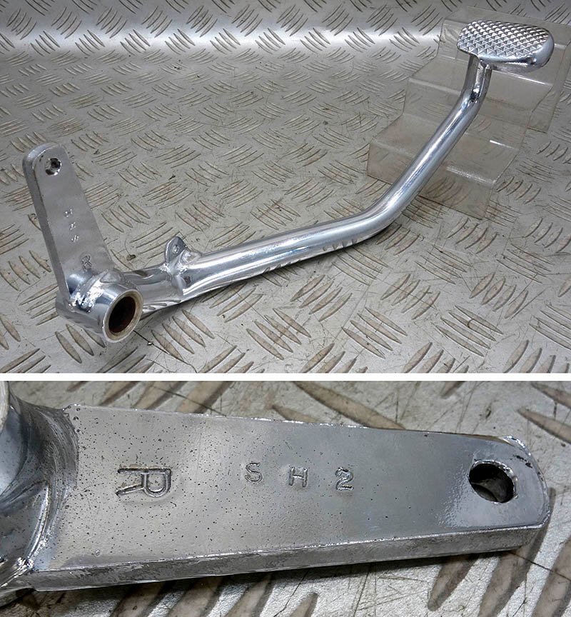 スーパーカブ90 カスタム セル付 HA02 リアブレーキぺダル f95-24s6 角目_画像1