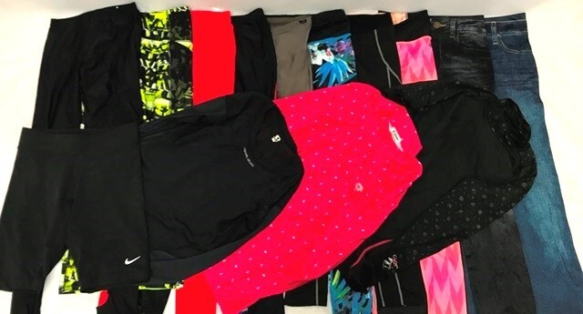 r2_5471 24枚セット ミズノ パールイズミ プーマ アンダーアーマー など レディース コンプレッション タイツ シャツ セット 組 まとめ