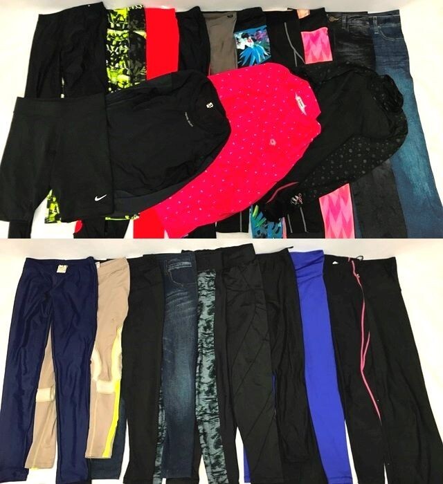 r2_5471 24枚セット ミズノ パールイズミ プーマ アンダーアーマー など レディース コンプレッション タイツ シャツ セット 組 まとめ