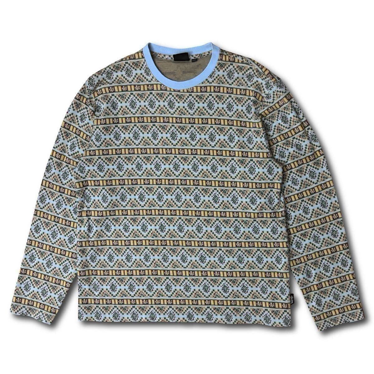 ステューシー 総柄 Giza LS クルー ロングTシャツ　定価16500円 21SS】Stussy Giza L/S Crew Long Sleeve ステューシー 長袖 T