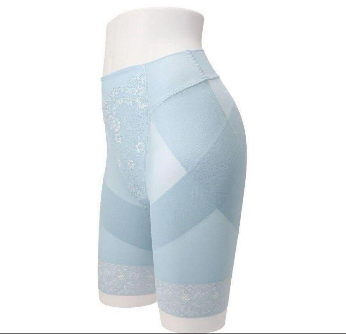 サイズM 蘆屋美整體　シームレス骨盤スリムショーツ ブルー #301