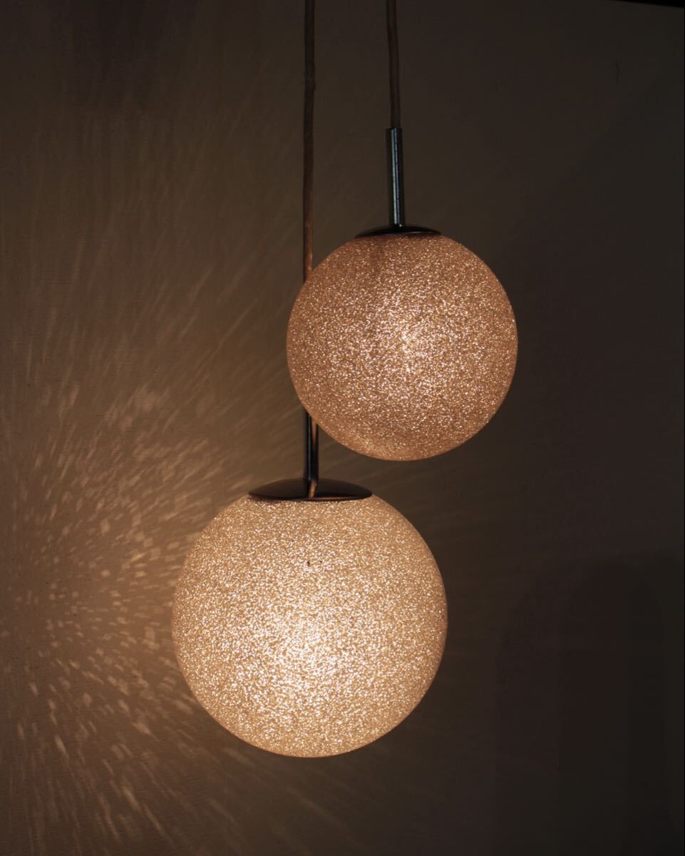 ナショナル ヴィンテージ ペンダントライト 昭和レトロ 照明 松下電工 天井照明 吹き抜け 球體 ガラス玉 幻想的 おしゃれ モダン 09650