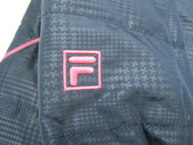 4988　FILA GOLF　フィラ ゴルフ　レディース ブルゾン　ボトム　セットアップ　2枚組　ネイビー　チェック柄_画像4