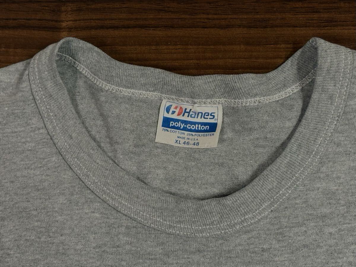 売切スペシャル 80s Hanes ビンテージTシャツXL リーバイス ツーホースマーク 紙パッチ柄 シングルステッチ USA制 501xx染み込み70s90s