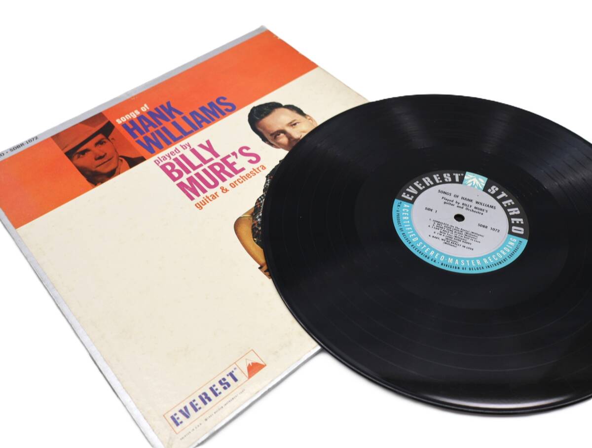 ★中1806 Songs Of Hank Williams Played By Billy Mure's Guitar & Orchestra ハンクウィリアムズ レコード LP コレクター放出品 32509081_画像2
