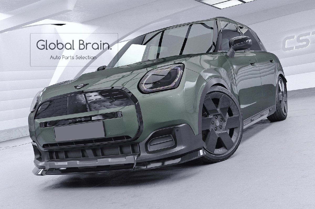 ミニ カントリーマン U25 フロント リップ スポイラー/フロント スプリッター バンパー ディフューザー フラップ フロント エプロン 969_画像2