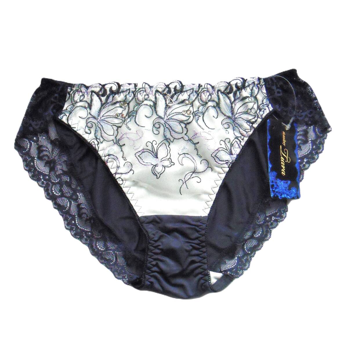 St.audrey Tiara ジュエルバタフライ バックレースショーツ M セントオードリー ティアラ 蝶々刺繍 パンツ ピンク 新品送料込 定価\1,650_画像7