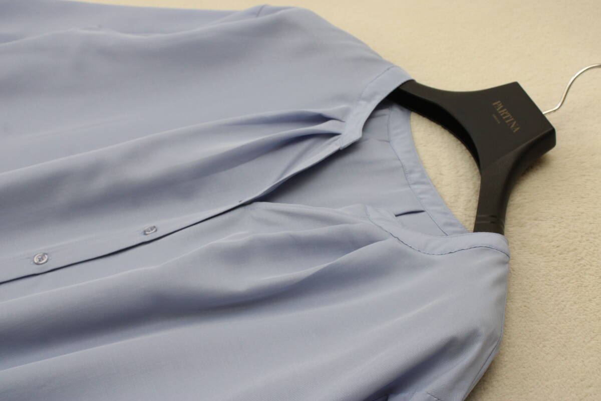 4-661 新品 チュニックシャツ ブルーＦサイズ