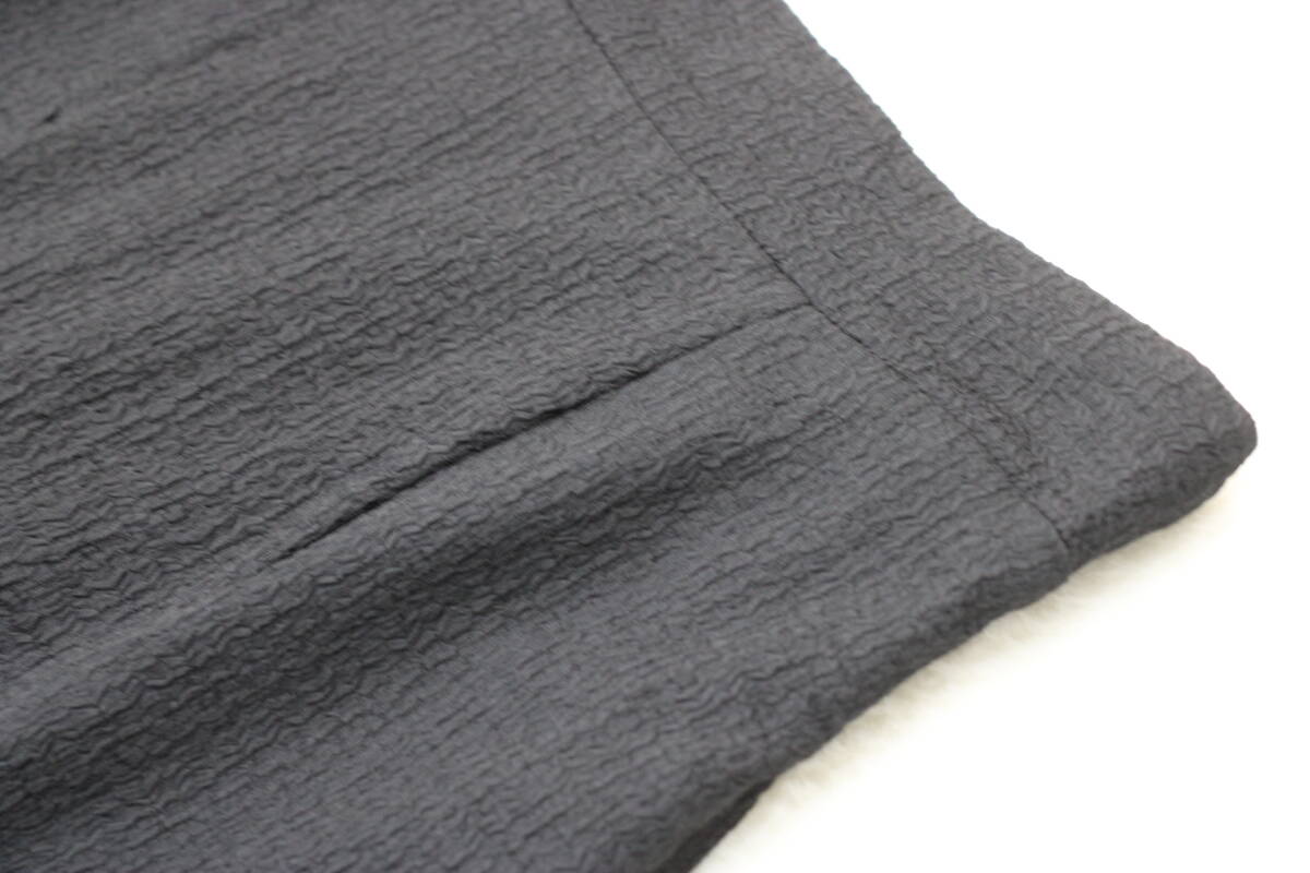 3783 新品 ウエストゴムふくれジャガードマーメイドスカート ブラックＦサイズ