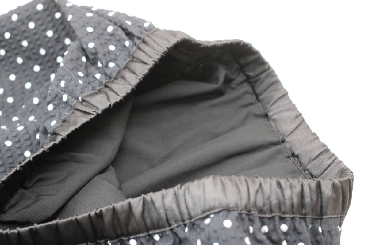 4447 新品 ウエストゴムサッカー地ドット柄スカート 定価￥13,000＋稅