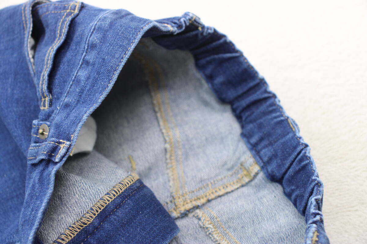 4-658 新品 ウエストゴムデニムスカート Ｍサイズ