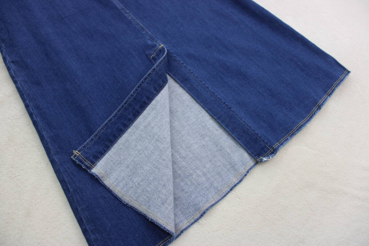 4-658 新品 ウエストゴムデニムスカート Ｍサイズ