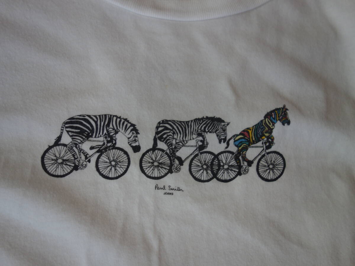 Paul Smith Jeans Ｔシャツ ホワイト シマウマ XLサイズ