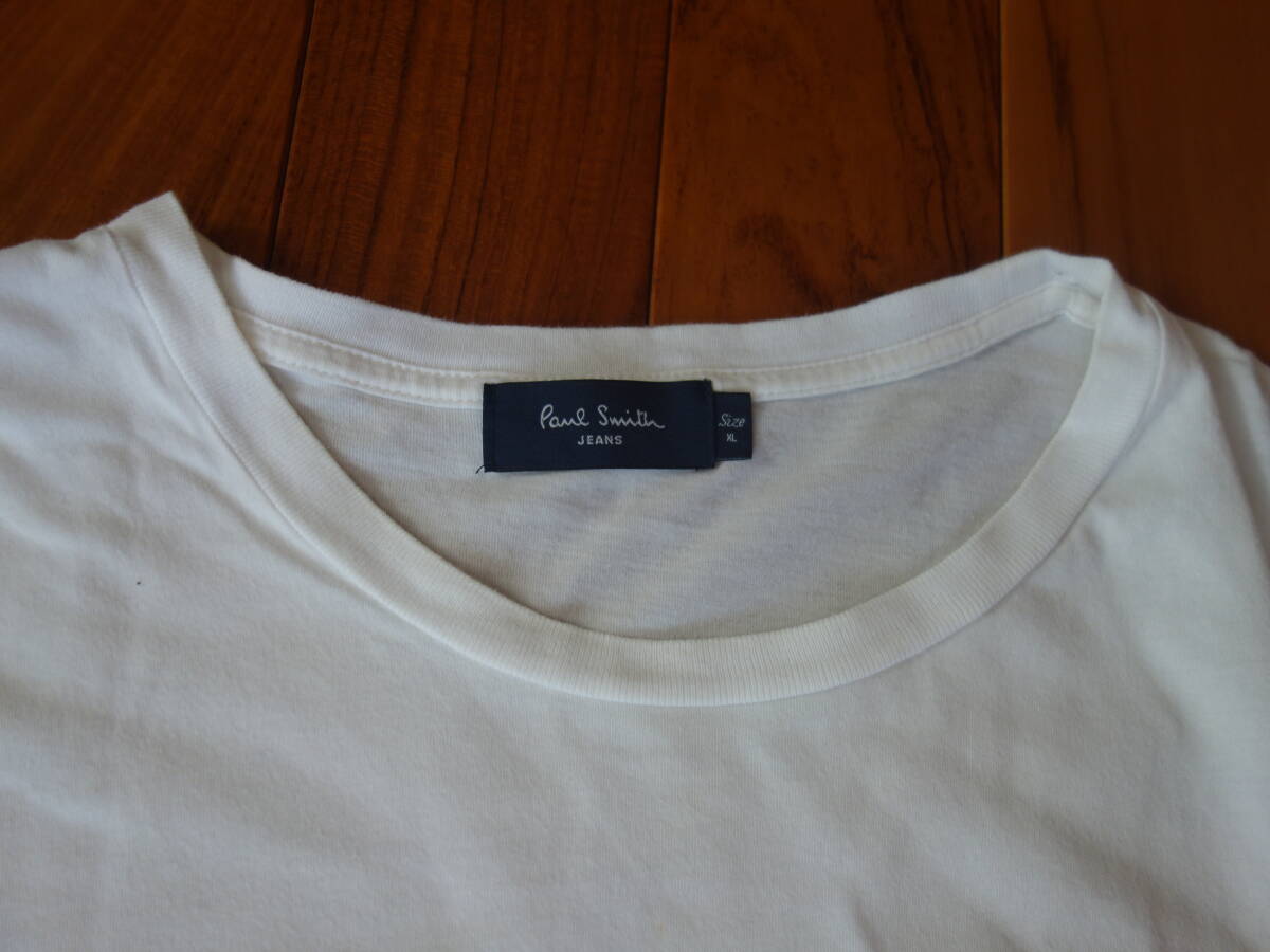Paul Smith Jeans Ｔシャツ ホワイト シマウマ XLサイズ