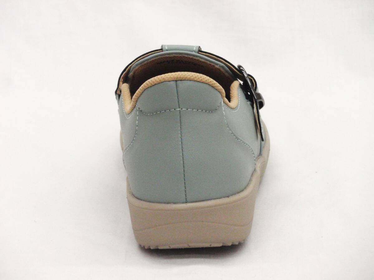 Pansy パンジー 7566 ブルー 24.5cm ハンズフリーシューズ 軽量 レディース カジュアルシューズ_画像4