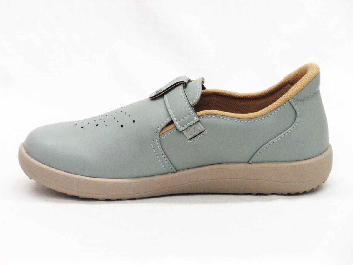 Pansy パンジー 7566 ブルー 24.5cm ハンズフリーシューズ 軽量 レディース カジュアルシューズ_画像5