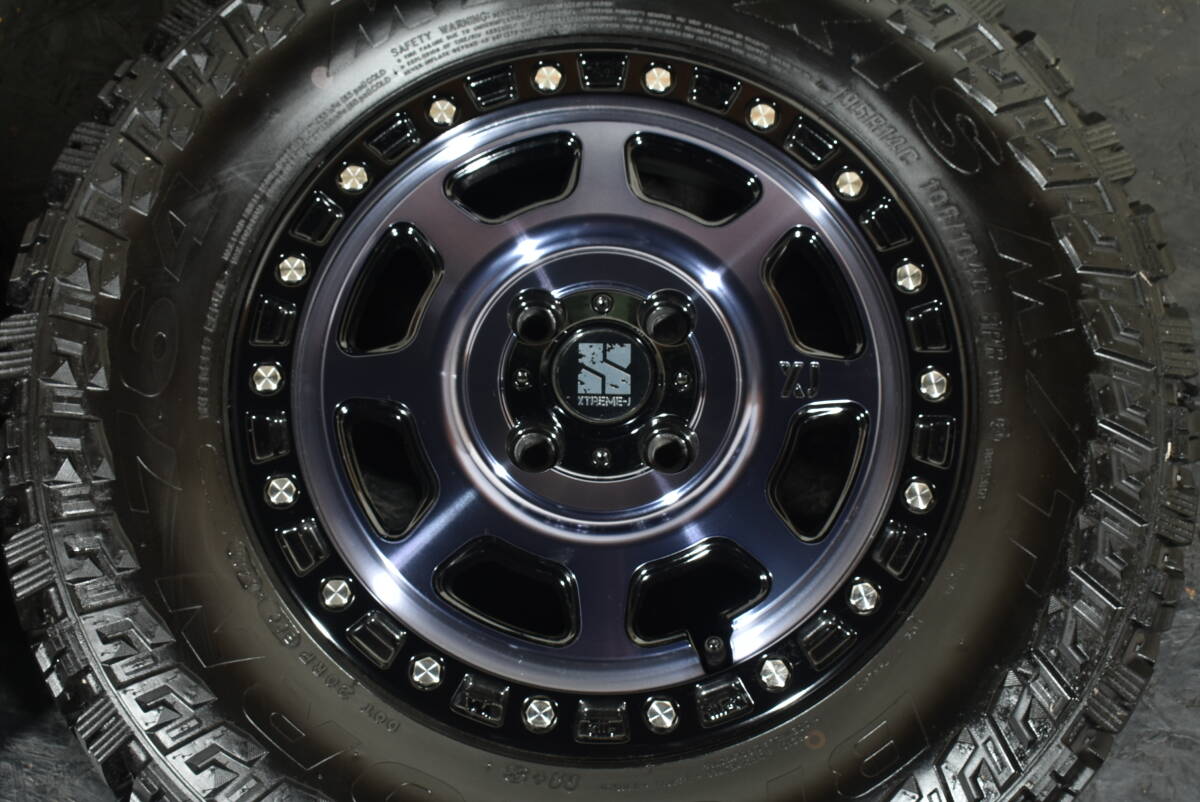 ☆エクストリームJ XJ07 14インチ☆PCD100 4.5J +43☆MAXXIS BIGHORN764 M/T☆195R14C 106/104Q☆リフトアップ 軽トラ エブリイ ハスラー☆_画像5