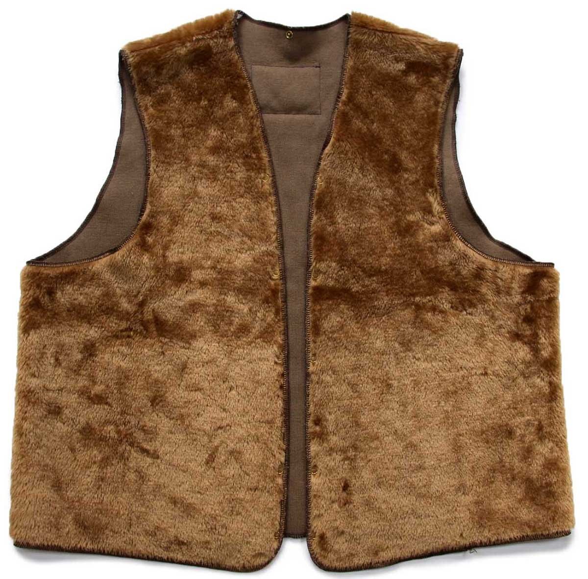 ★90s 英国製 Barbourバブアー A297 パイルライナー ボア ベスト ブラウン C50★55 特大 オールド 3ワラント ユーロ ビッグサイズ_画像1