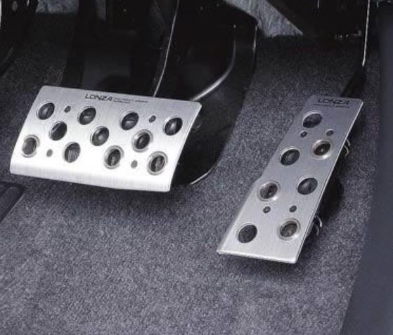 ロンザペダル カスタム ノンスリップリング メタルブラック 9個 アクセル ブレーキ カーアクセサリー ドレスアップ ナポレックス LZ-308_画像2