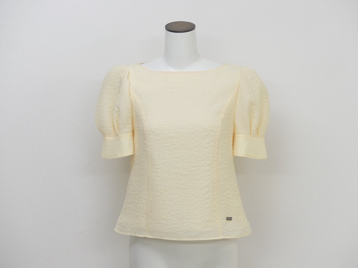 FOXEY ブラウス フルールデトリフル 38 レモンソルベ ポリエステル '25年商品 45319