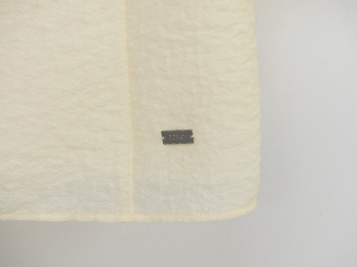 FOXEY ブラウス フルールデトリフル 38 レモンソルベ ポリエステル '25年商品 45319