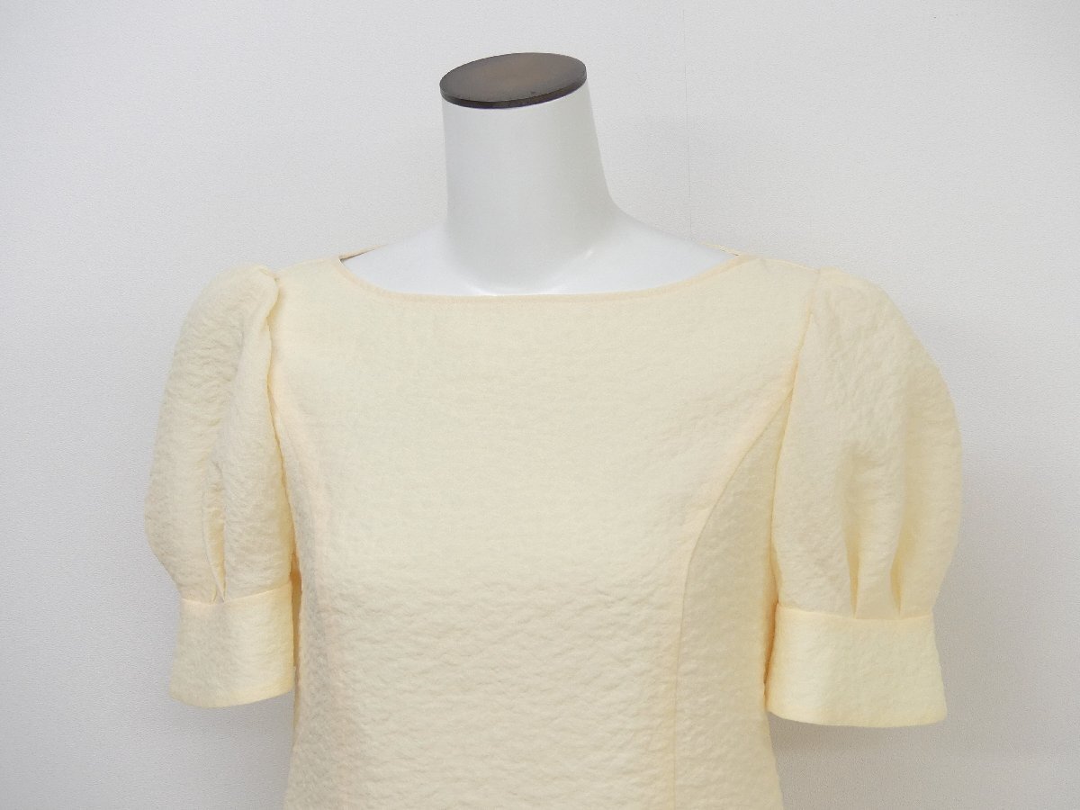FOXEY ブラウス フルールデトリフル 38 レモンソルベ ポリエステル '25年商品 45319