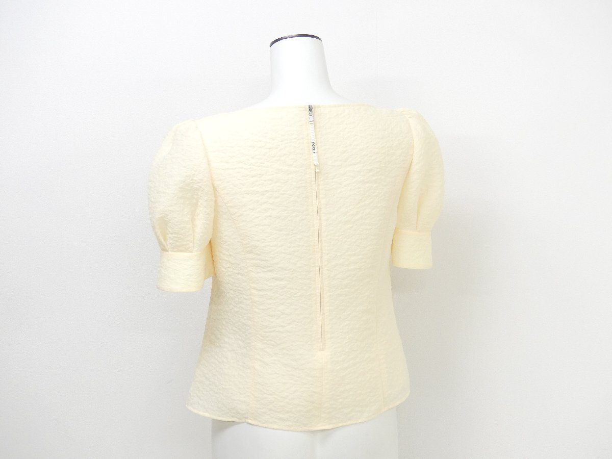 FOXEY ブラウス フルールデトリフル 38 レモンソルベ ポリエステル '25年商品 45319