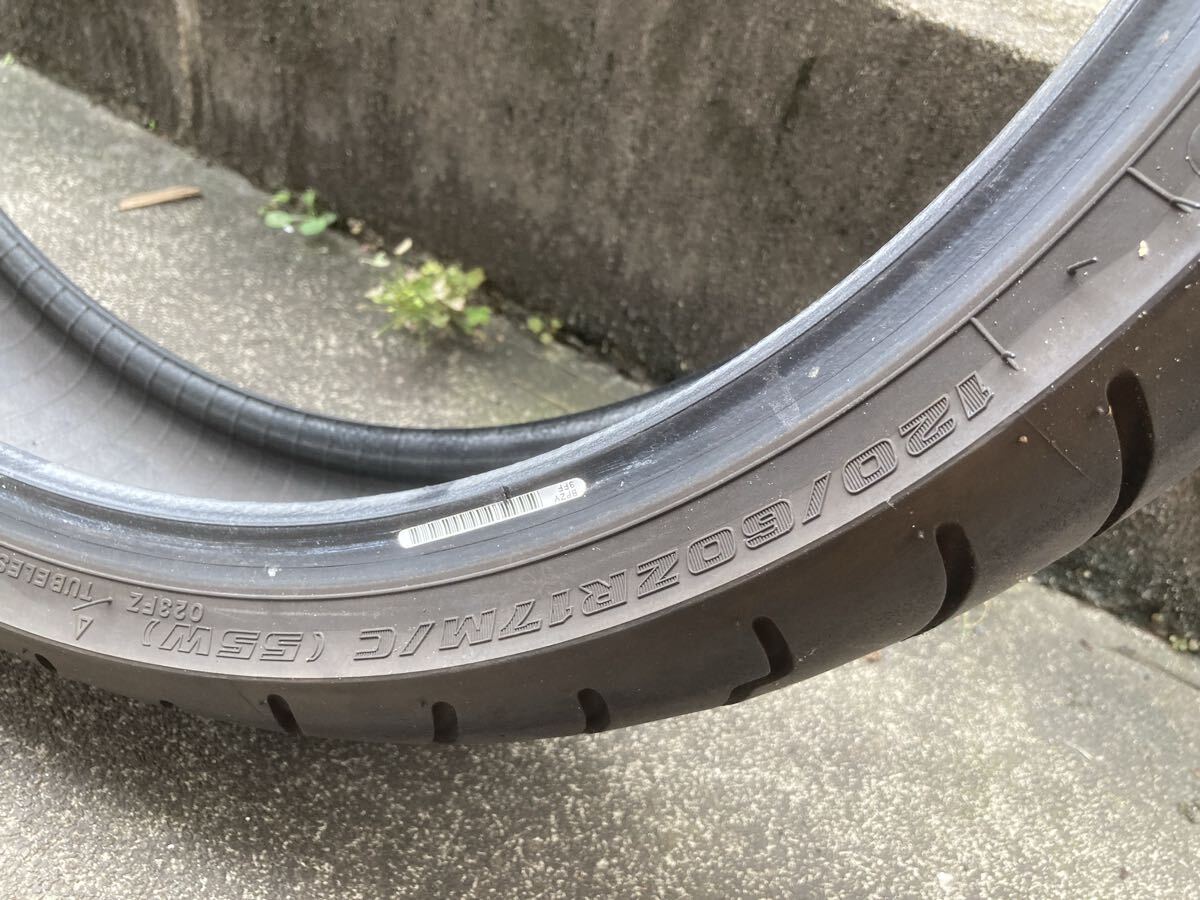 ブリヂストン バトラックス BT-023 120/60ZR17_画像6