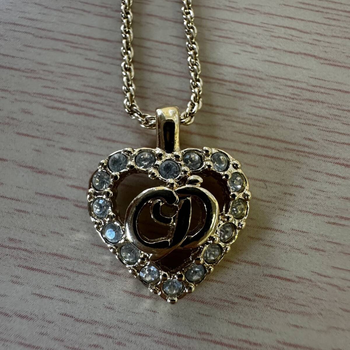 【T0909】 Dior ディオール ネックレス ゴールドカラー レディース アクセサリー 約6.6g