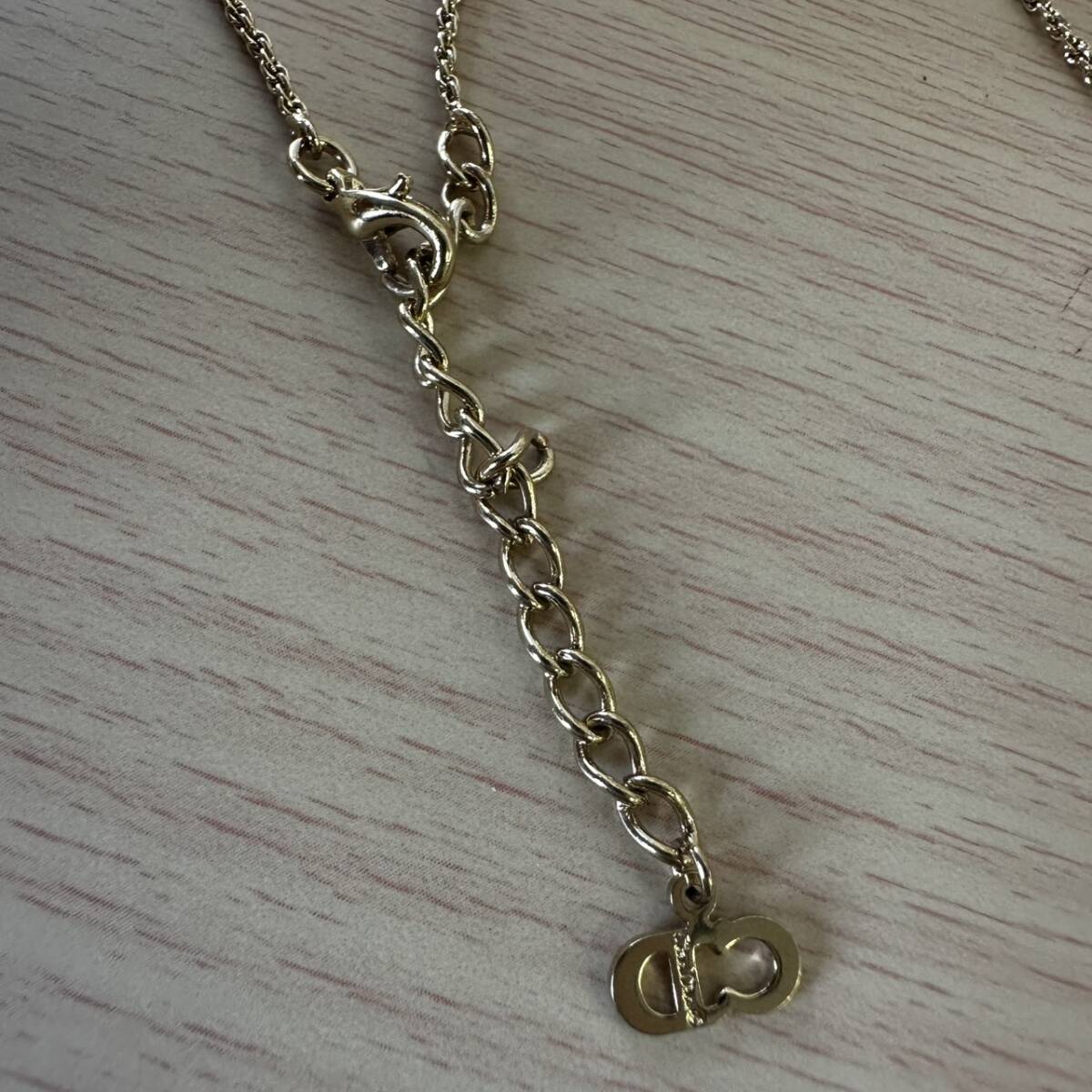 【T0909】 Dior ディオール ネックレス ゴールドカラー レディース アクセサリー 約6.6g
